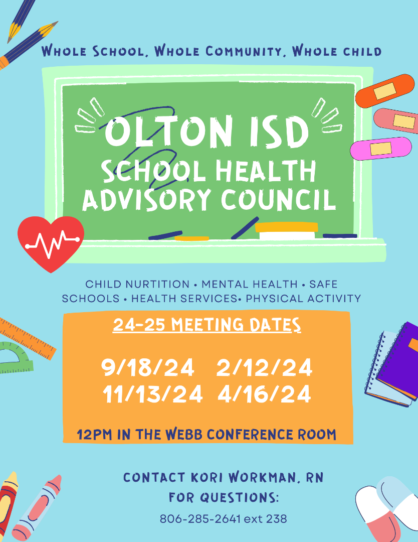 Olton ISD - School Health Advisory Committee (SHAC)